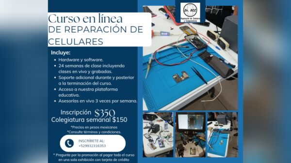 Curso en línea de reparación de celulares. (CGO1024)